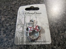 Walt Disney Minnie Mouse Pendant - Silver/Pink - New 