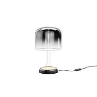Led Leuchte Nachttisch Dimmbar Glas Schirm Rauchgrau 28 Cm 3000 K Tischlampe