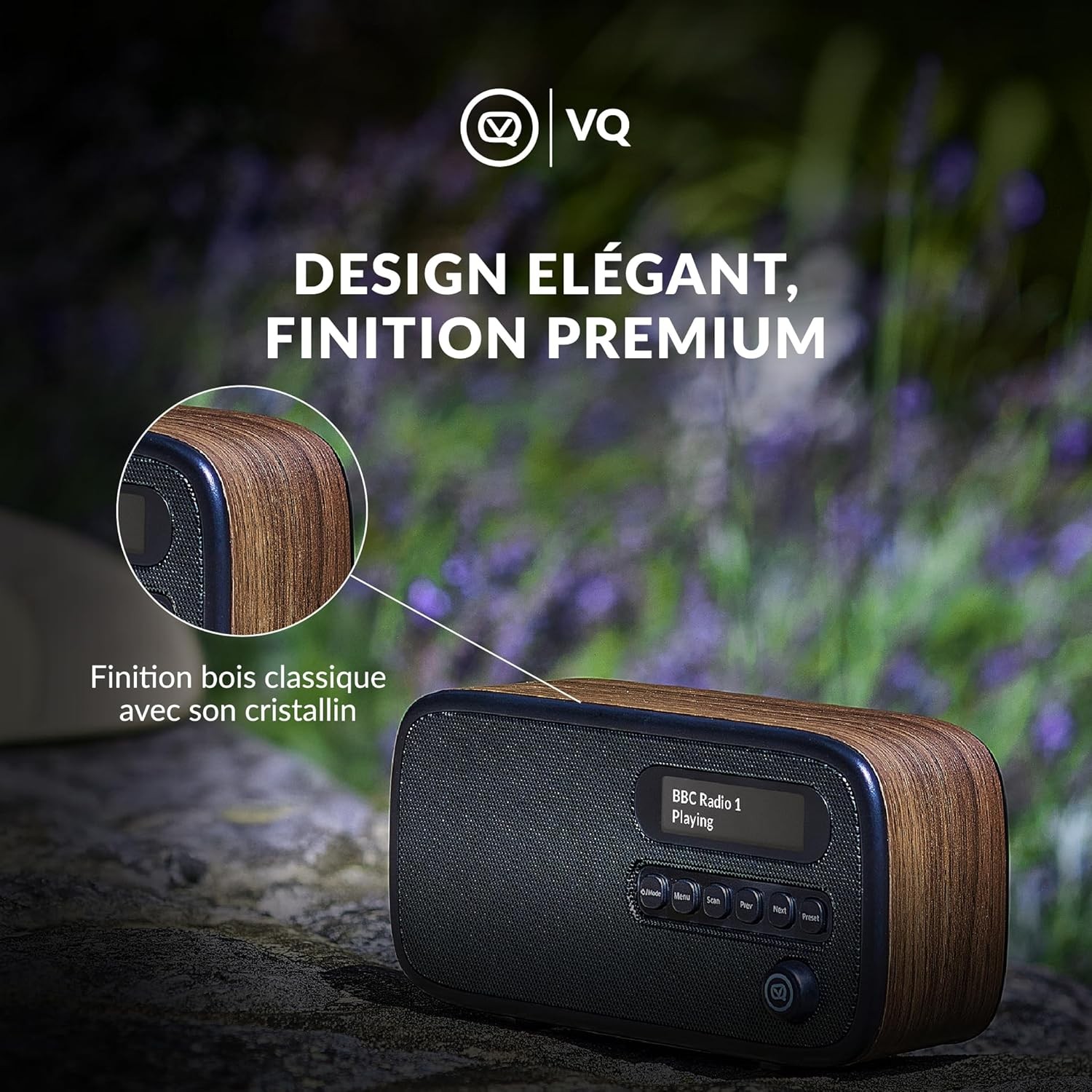 Radio portable DAB+ FM VQ Dexter avec 60 préréglages et son stéréo LCD - 2