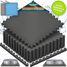 tillvex® Pool Bodenschutzmatten 62,5x62,5cm Unterlage Poolmatte Bodenmatte …