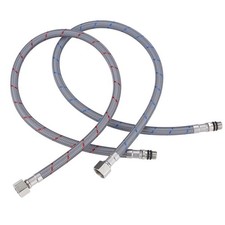 ARCORA 40" Bathroom Faucet Hose, Braided Nylon cUPC Supply Lines 3/8" Female ...