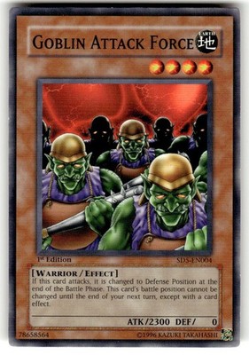 Goblin Attack Force SD5-EN004 1st Edition Common Structure Deck: Warrior's Trium