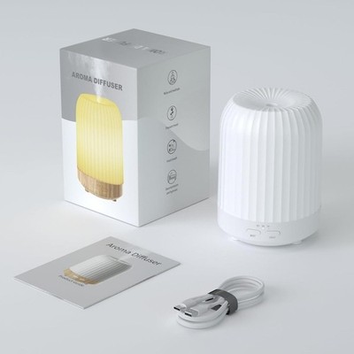250ML Essential Oil Diffuser for Bedroom Quiet for Home w/ 7 LED Colors Timer US