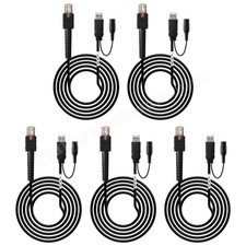 5PCS Barcode Scanner Cable CBA-U42-S07PAR for Zebra DS3678 LI3608 LI3678 Series