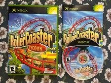 Rollercoaster Tycoon Original Xbox, 2003 COMPLETE W/ MANUAL