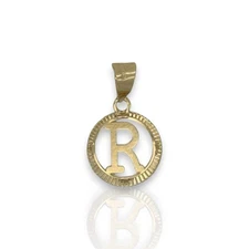 Initial Pendant - 10K Yellow Gold