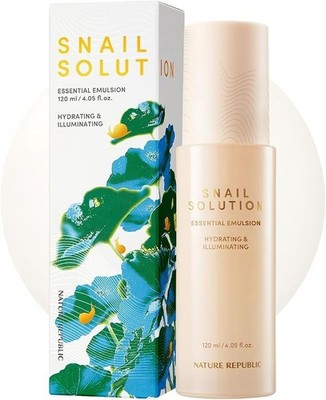 Nature Republic Snail Solution Emulsion Moisturize Illuminate Dark 120ml NEW