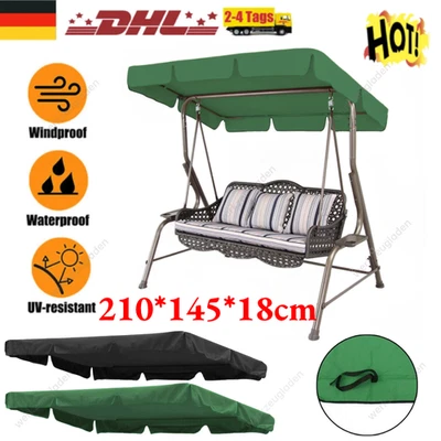 MARKENLOS 210x145cm Sonnendach ersatzdach Sonnenschutz Hollywoodschaukel Ersatz-Bezug 210D