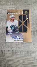 2022-23 SP Game Used Rookie Outbursts Matty Beniers Jersey Auto #ro-be