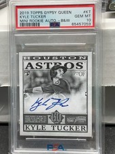 PSA 10 Kyle Tucker2019 Topps Gypsy Queen Mini Rookie Black White /50 Auto RC