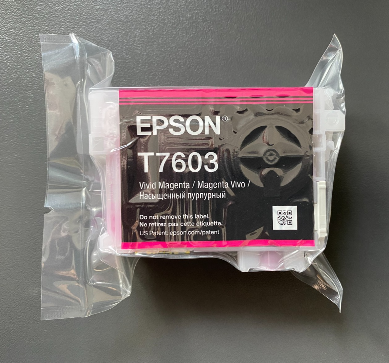 Genuine EPSON T7603 Ink - VIVID MAGENTA / SURECOLOR SC-P600 (INC VAT)