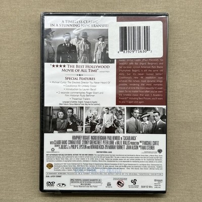 Casablanca (DVD NEW 1942) Romance Drama War Humphrey Bogart Ingrid