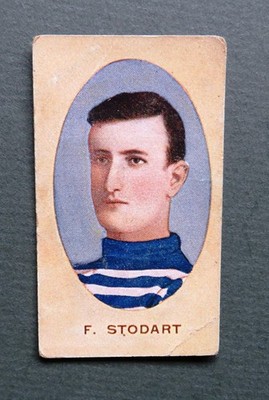 1910 Sniders & Abrahams VFL Tobacco Card:   FRANK STODART  (Geelong)