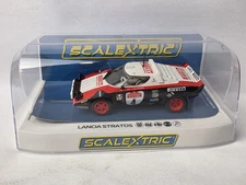 SCALEXTRIC LANCIA STRATOS SAN REMO RALLY 1/32 SCALE SLOT CAR NICE!!!