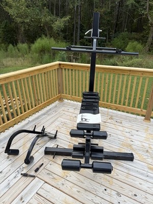 Bench Press Soloflex Barbell Soloflex Muscle Machine Home Gym W