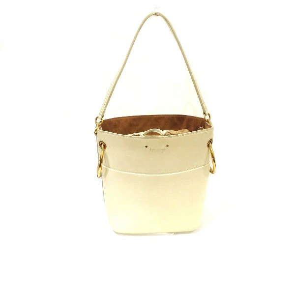 Borsa a secchiello media Chloe Roy borsa in pelle bianca vintage autentica