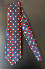 Mens Vintage Burberrys London Classic 100 All Silk Luxury Geometric Tie 4
