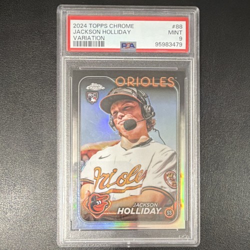 2024 Topps Chrome Image Variation Rookie Jackson Holliday #88 PSA 9 Orioles
