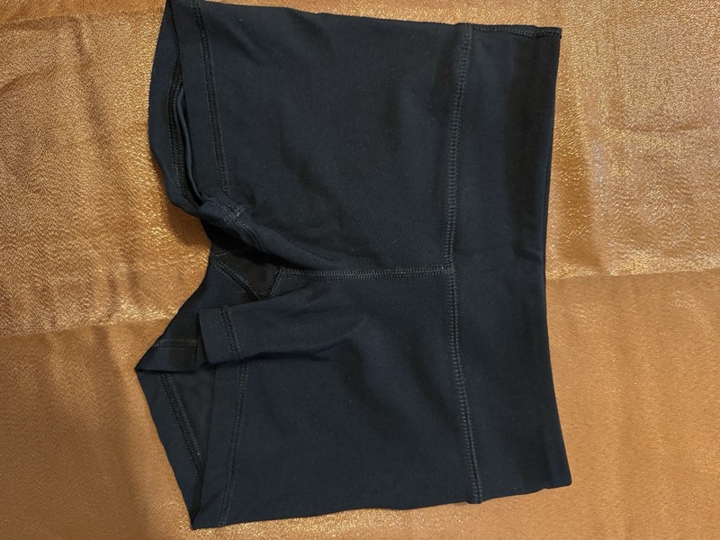 Girls Athletic Shorts by 90 Degree by Reflex- Black - size S (7-8)