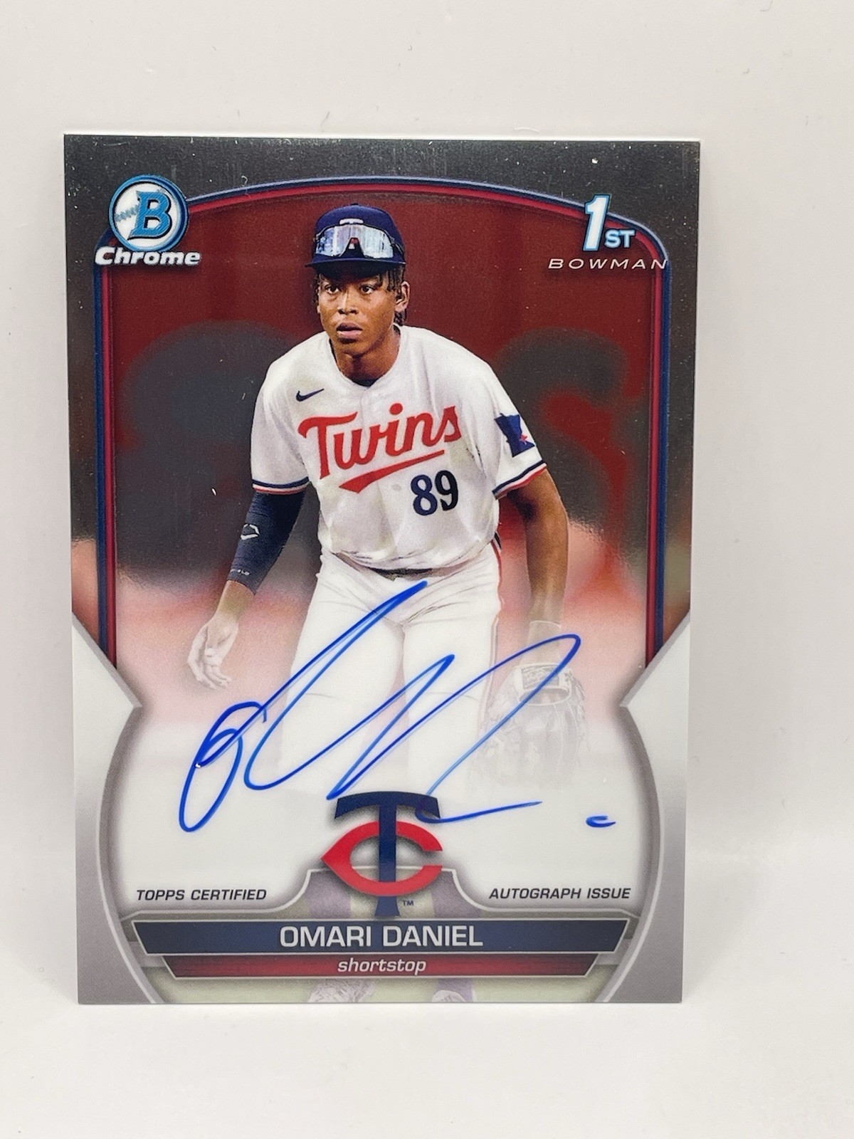 2023 1st Bowman Chrome #CPA-OD Omari Daniel Prospect Autographs Auto AU