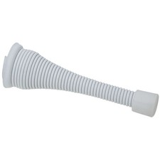 3 Inch White Doorstop With Wide Base Flexible Design For Easy Installation
