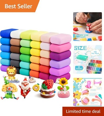 36 Color Air Dry Clay Set for Kids Creative Modeling Art Supplies
