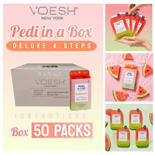 Voesh Pedi Deluxe 4 Steps Box of 50 packs - Watermelon Burst
