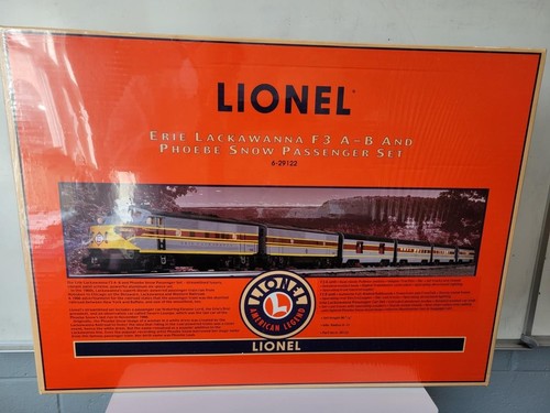 Juego de pasajeros de nieve Lionel 6-29122 Erie Lackawanna F3 AB Phoebe 1999 nuevo sellado - Imagen 1 de 1