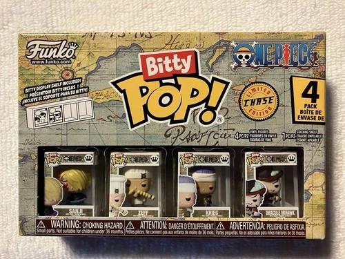 Funko Bitty Pop Mini Figure One Piece 4-Pack Sanji Zeff Krieg & Dracule Mihawk