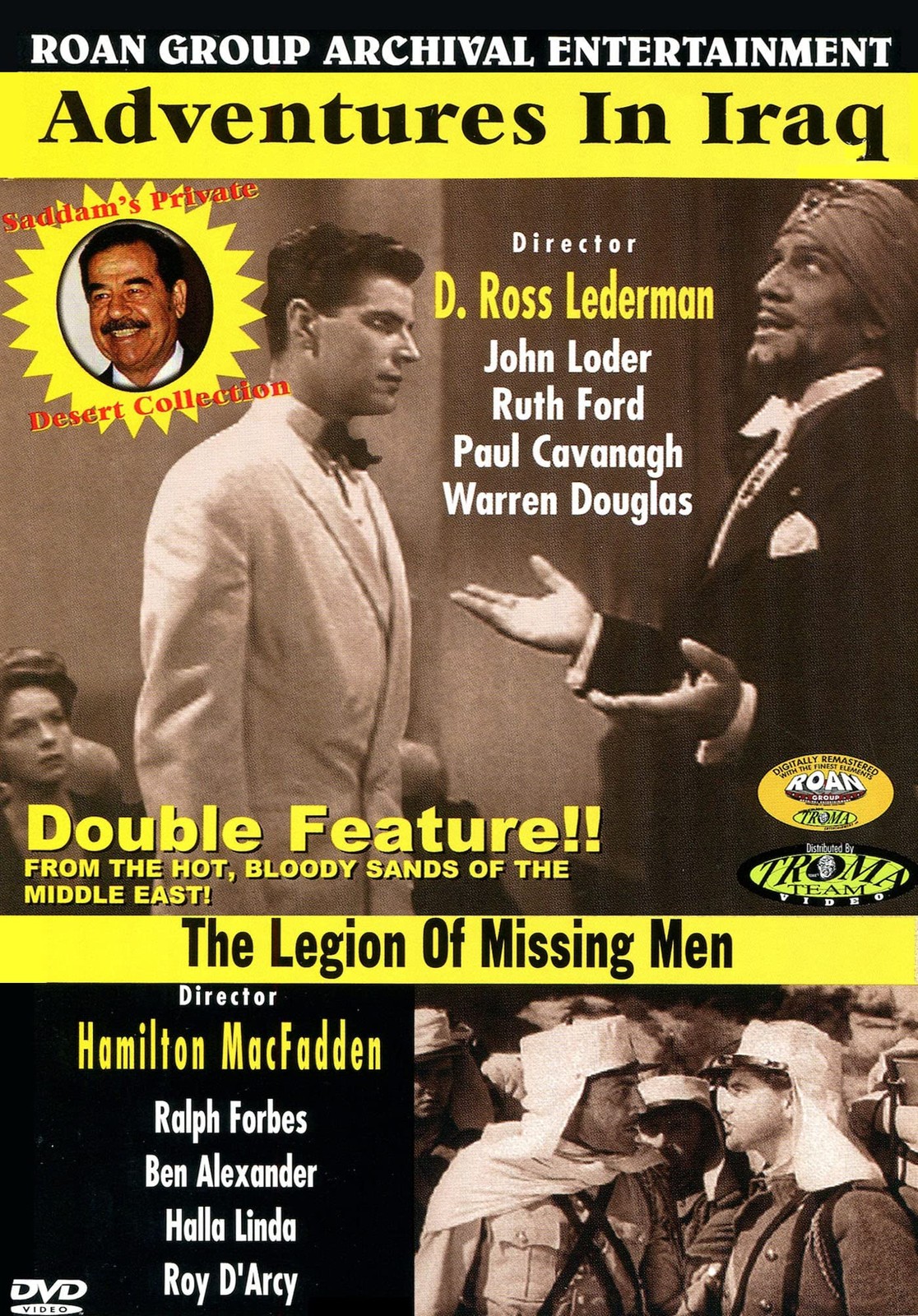 Adventures In Iraq/legion of Missing Men (DVD) Ralph Forbes Ben Alexander