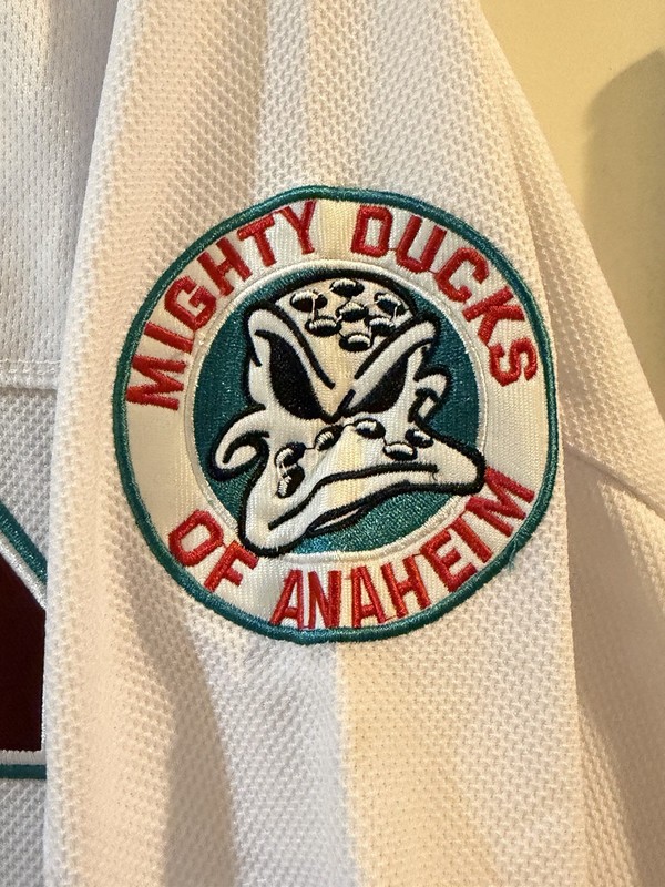 Anaheim Ducks Conway 96 Hockey Jersey White Teal Burgundy NHL 3XL
