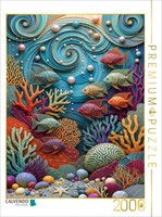 Calvendo Puzzle Fish And Corals - A Colorful Collage | 2000 Pieces, Finished Siz