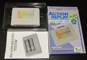 Action Replay Plus 4M Memory Card RAM Card For Sega Saturn, comeplete.