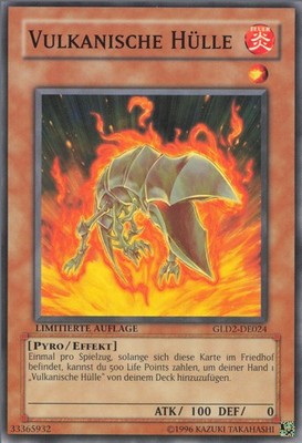 YuGiOh Vulkanische Hülle GLD2-DE024 Common Good unl.