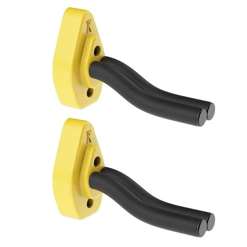2-PACK Guitar Hanger Hook Holder Wall Mount Display Acoustic Electric Guitar YEL