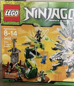 Lego 9450 Epic Dragon Battle Ninjago Brand New Sealed Box Set 2012 Acidicus