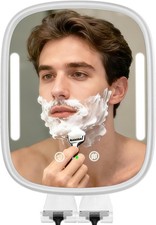 Showvigor Heated Shower Mirror Fogless for Shaving with 0.1"L x 0.1"W, White