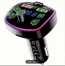 Bluetooth FM Transmitter Car Adapter Hands-Free Wireless Radio Receiver