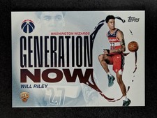 2025-26 Topps WILL RILEY Rookie RC Generation Now Washington Wizards #GN-21 (A)