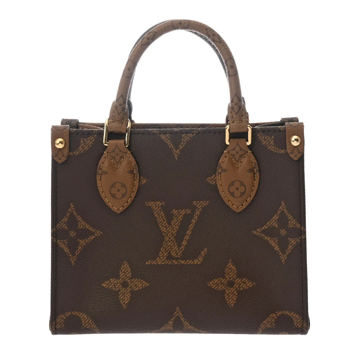 Louis Vuitton Onthego BB 2WAY M46839 Handbag Leather Brown #WB7215