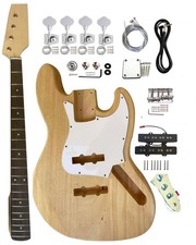 DIY Bass Guitar Kit JB Bass Style Kits 4 String Right Handed with Maple Neck
