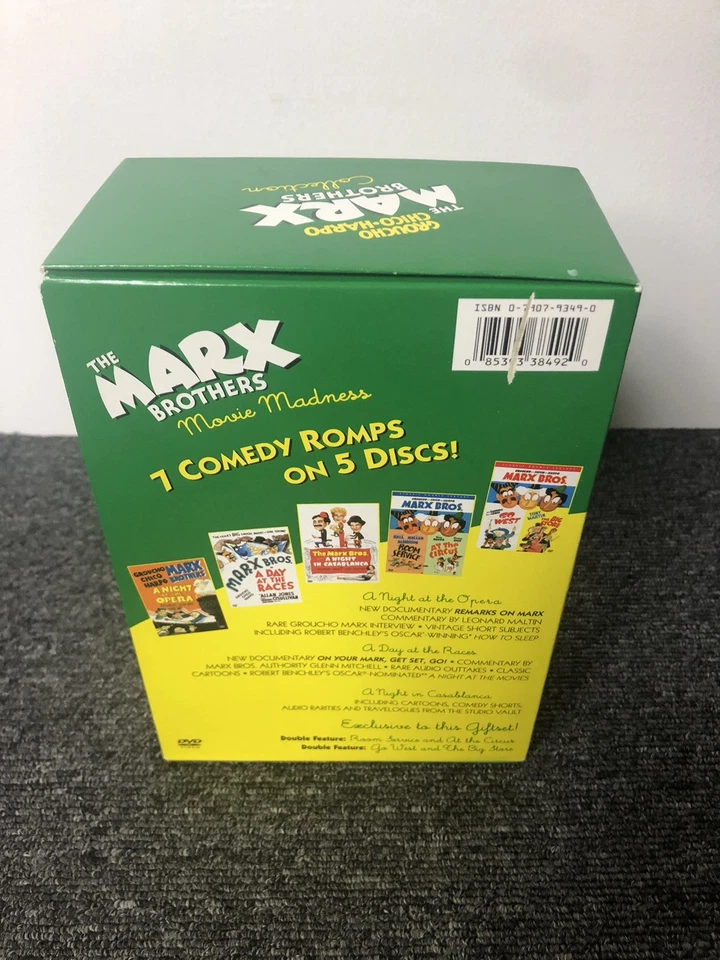 The Marx Brothers Collection (DVD 2004) Region 1 US 7 Movies 5 Discs - Image 4 of 4