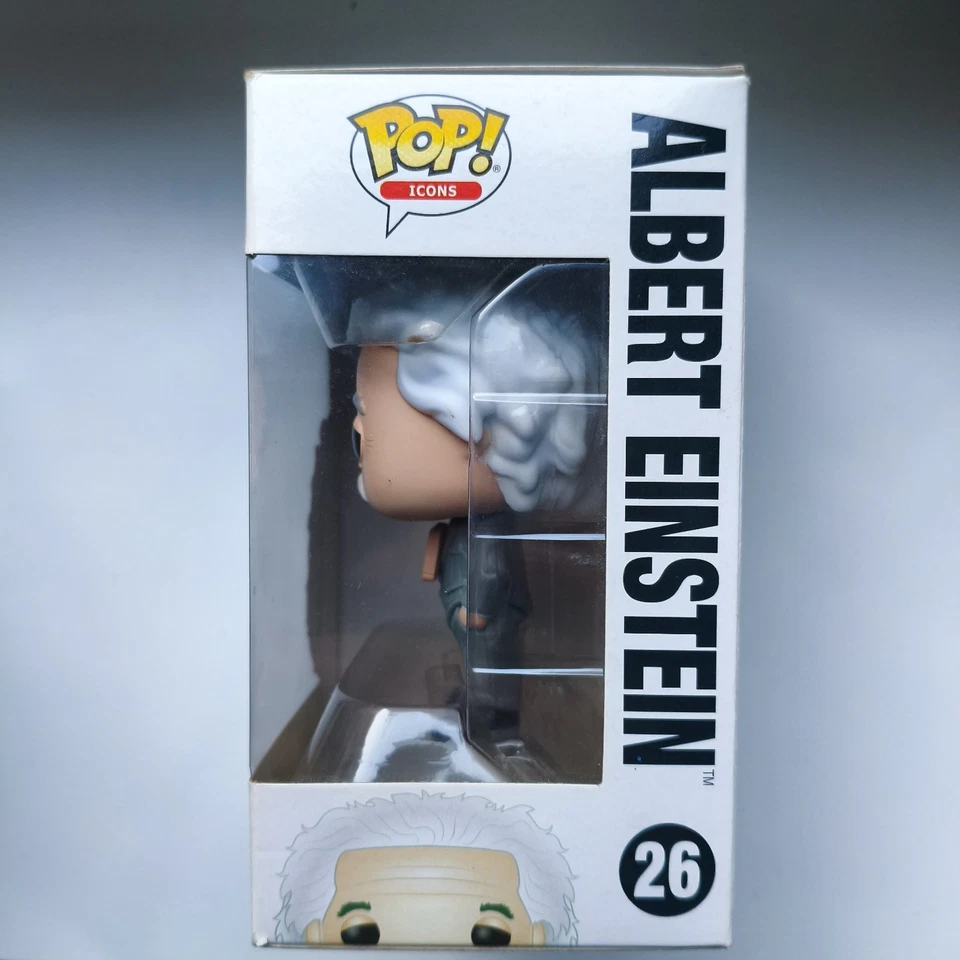 Funko Pop! Albert Einstein #26 Icons Wolrd History - Vaulted Vinyl Figure - Immagine 2 di 4