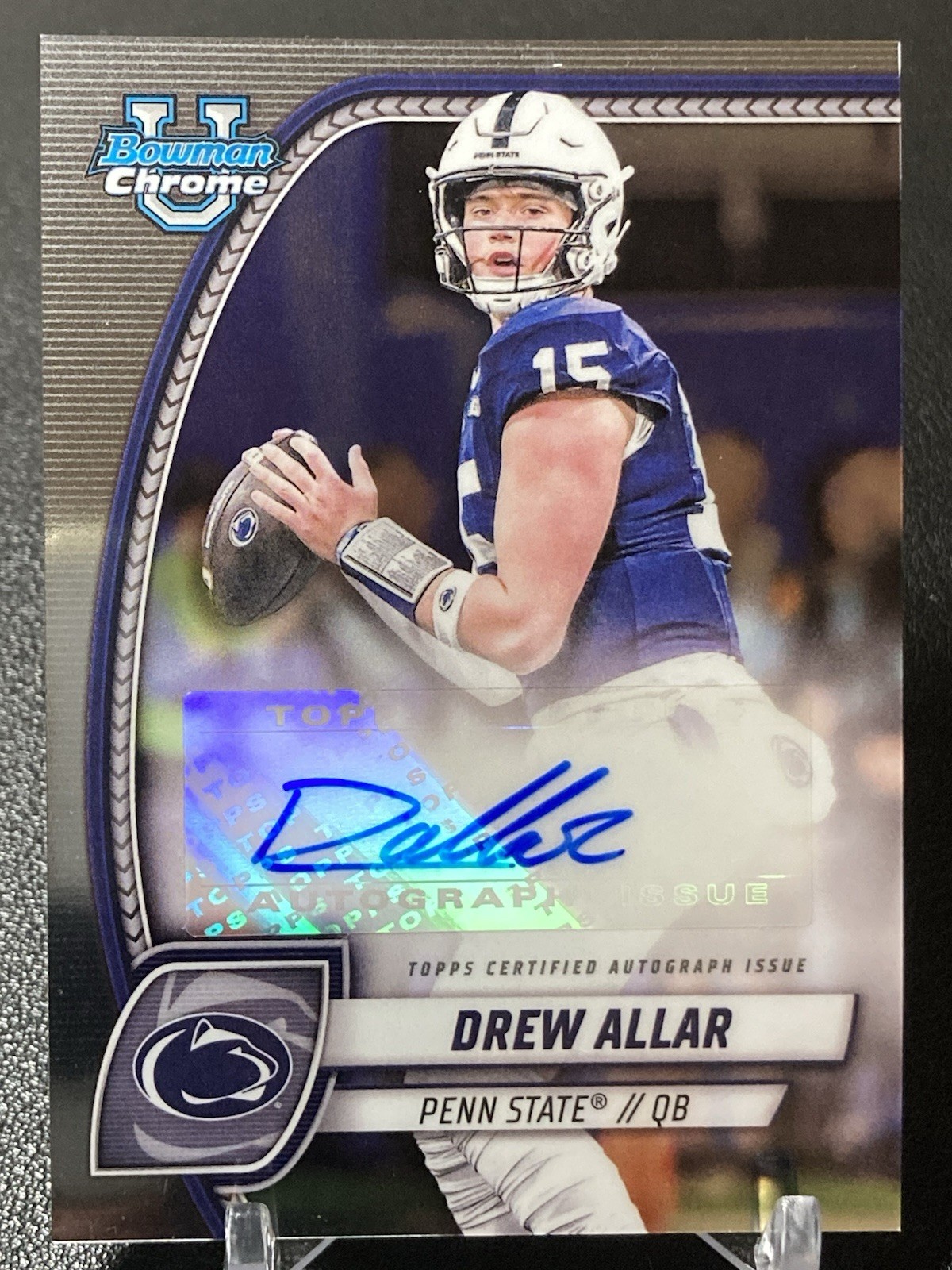 2024 Bowman U Chrome Drew Allar Auto #PA-DAL Penn State Rookie RC