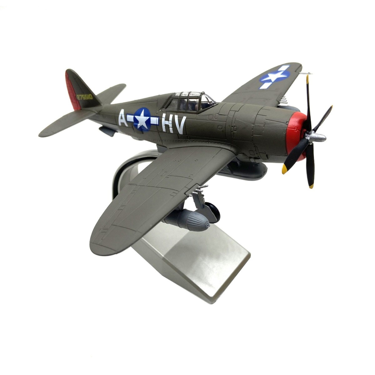 モンフォート　オリジナル　彫刻　人形　米軍騎兵 WWII USAAF P-47 Thunderbolt Diecast Model 1:72 15.5cm Alloy