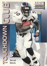 Terrell Davis 1998 Donruss Touchdown Club #7 of 20 (0778/5000) Denver Broncos