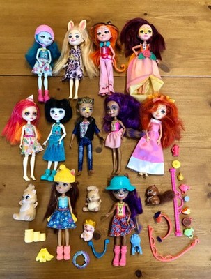 Enchantimals Konvolut 11 Puppen, Haustiere & Zubehör, Mattel