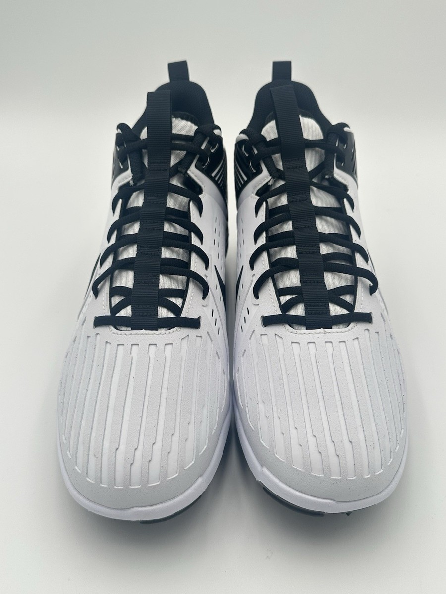 Nike Alpha Menace Strong Football Cleats White Black IB2572-100 Men Size 14.5 Nike Alpha Menace Strong Men main image 4