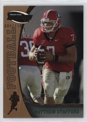 2009 Press Pass Fusion Bronze 9/150 Matthew Stafford #56 Rookie RC nd3