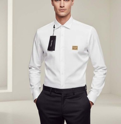 dg dress shirt Dolce & Gabbana Silk Shirt DG Logo | Designer Fashion outlet